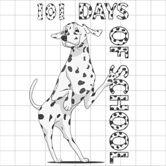 101 Days Of School Dalmatian Dog, Dalmatian 100th Day Of School, Dalmatian 100th Day Of School png,Dalmatian 100th Day Of School SVG