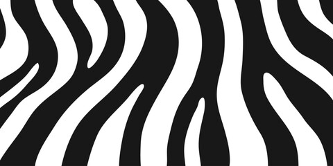 black and white zebra skin pattern vector background