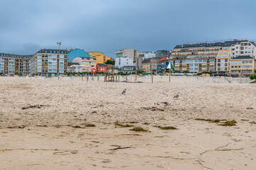 Fototapeta na wymiar A Rapadoira beach in Foz, Galicia, Spain
