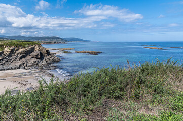 Fototapeta na wymiar Rugged coast in Galicia, Spain