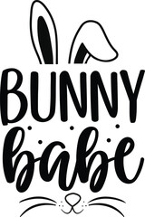 Bunny babe svg design
