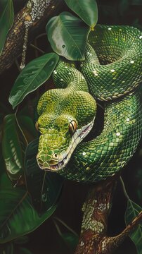 Green tree python