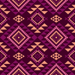 Navajo southwest geometric seamless pattern fabric colorful design for textile printing