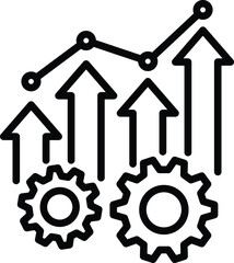 improve icon six sigma vector DMAIC sign