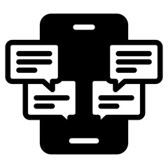 SMS phone text message icon
