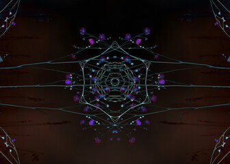 abstract natural kaleidoscope background illustration