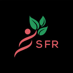 SFR  logo design template vector. SFR Business abstract connection vector logo. SFR icon circle logotype.
