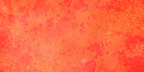 Abstract Dark orange stone blank wall grunge marble stone watercolor background. Orange rough retro grunge counter tops backdrop texture. watercolor vintage cracked wall red board banner background.