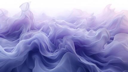 Translucent wisps of lavender, pearl white, and misty gray smoke delicately floating on a solid indigo canvas, crafting a serene and sophisticated abstract scene. 