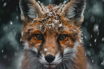 Fototapeta premium Red Fox Portrait Wildlife Serene Nature