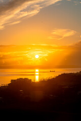 Beautiful sunset over the sea