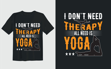 Yoga T-shirt Design.