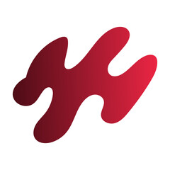Abstract Red Shape Gradient elements