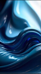 Blue vertical Background of Geometric Shapes. Abstract motion, two-color, AI-generated Illustration