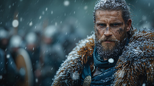 Vikings in winter, Generative AI