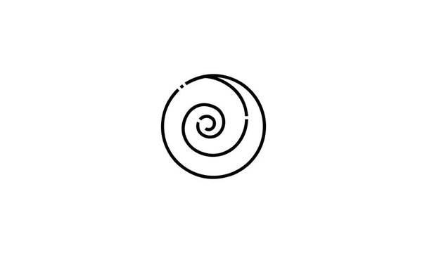 black and white spiral animation video