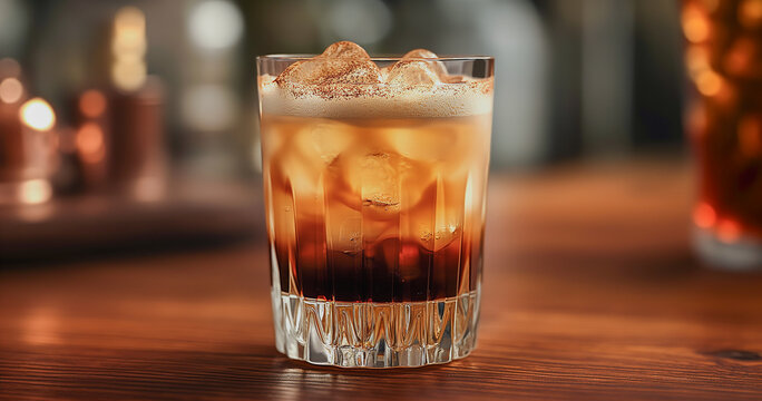 Kahlua drink, front view Image generated by AI