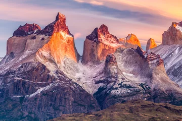 Wall murals Cordillera Paine Nice view of Torres Del Paine National Park, Chile.