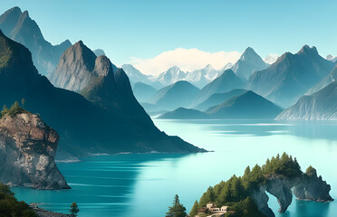 Lake in the Mountains