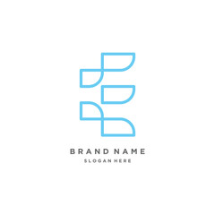 Letter E logo design element vector idea with creative simple idea