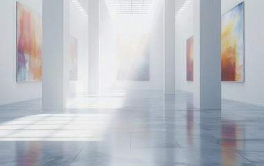 Painting or art gallery with natural light.