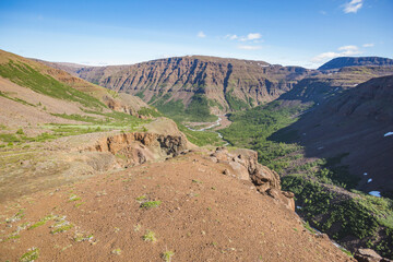 Putorana Plateau summer landscape. Russia, Taimyr