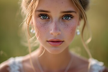 formal portrait, focusing on the subject's poise and style