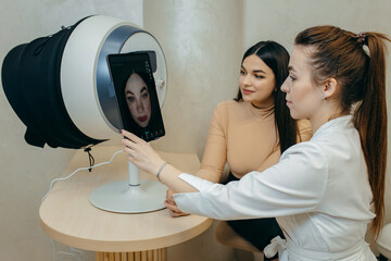 Computer diagnostics of facial skin