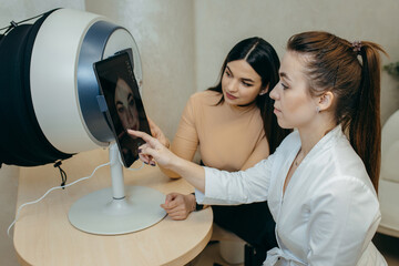 Computer diagnostics of facial skin