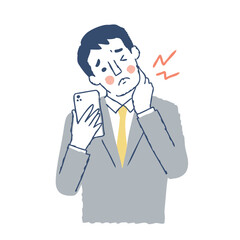 首こりで困っているビジネスマン