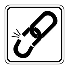 Logo cha&icirc;ne cass&eacute;e.