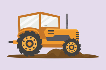 Farmer activity. Agricultural concept. Colored flat vector illustration isolated.
