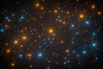 Fototapeta na wymiar An image of a spacey background with a background of stars with lights.