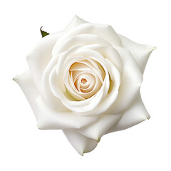 Beautiful rose flower isolated on white