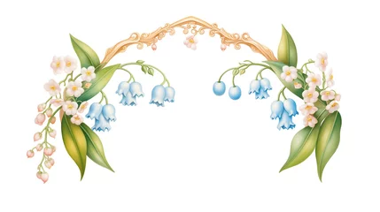 Möbelaufkleber Clipart of lily of the valley © TY