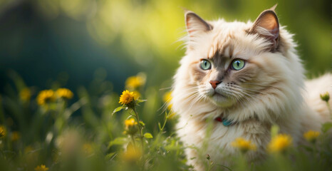 joyful playful young ragdoll cat