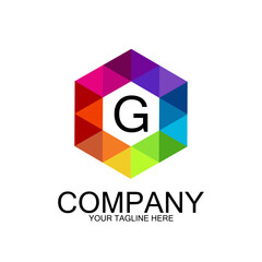 Obraz premium G letter logo creative design with vector graphic, G simple and modern logo.