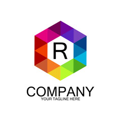 R letter logo creative design with vector graphic, R simple and modern logo.