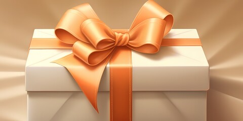 gift with ribbon with empty space for text, simple and beautiful gift for someone, congratulations