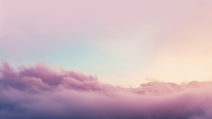 Breathtaking view of the sky during sunset with clouds and vibrant shades of pink and purple