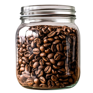 coffee beans in a jar