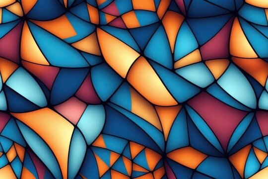 Fractile, seamless pattern.