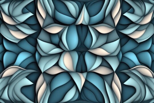 Fractile, seamless pattern.