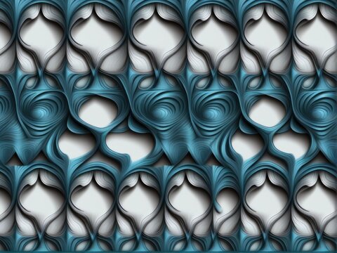 Fractile, seamless pattern.