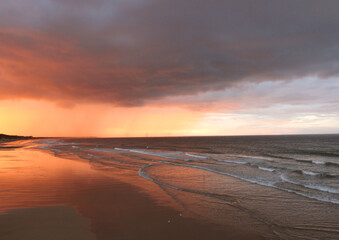 Salburn By The Sea Beach Photography Sunset Sea Waves Image 