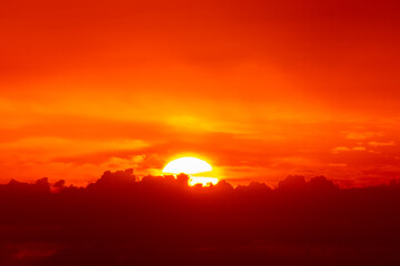 Beautiful sunrise over Miami South Beach on a winter morning