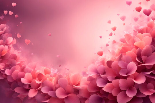 Vortices petals, abstract background valentine or wedding in muted mauve, dusty rose and soft terracotta blend colors.