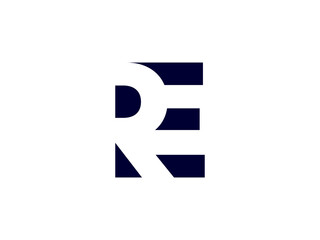 Logo with negative space style. Creative negative space logo with background and unique vectors. Letter logo vector with solid color.  Initial logo, negative space vector , clean and clever designs.