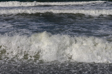 Fototapeta premium waves on the Mediterranean Sea of ​​Cyprus during a storm 12