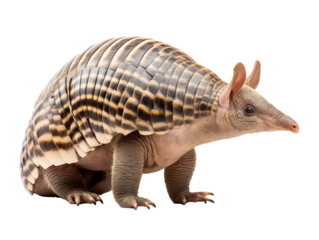 Armadillo, isolated on a transparent or white background